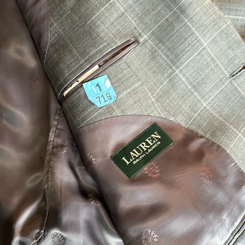 Lauren Ralph Lauren Plaid Pinstripe Men's Blazer 50R